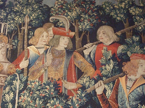 Detail of The Unicorn is Found-  The Unicorn Tapestries in the Cloisters, April 2012