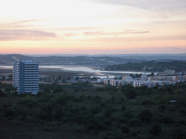 Looking over Alvor and along the Estury of Ribeira de Odiaxere (2009)