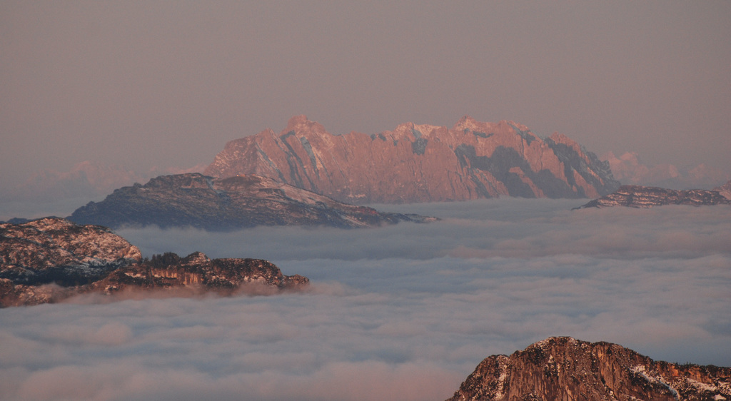 Kaisergebirge bei Sonnenaufgang