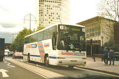 Cumberland M S (National Express contractor) 132 (N132 VAO) in Birmingham – 30 Jul 1998 (401-08)