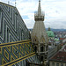 Auf dem Stephansdom in Wien