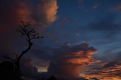 The Island of Bali, Sunset over Indian Ocean