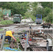 Salvaging railway parts Amberley 17 8 2011