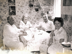 Kitchen table conviviality, c. 1961