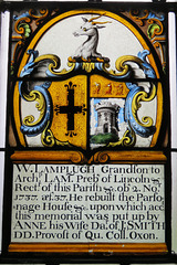 alton barnes church, wilts c18 glass 1737 heraldry