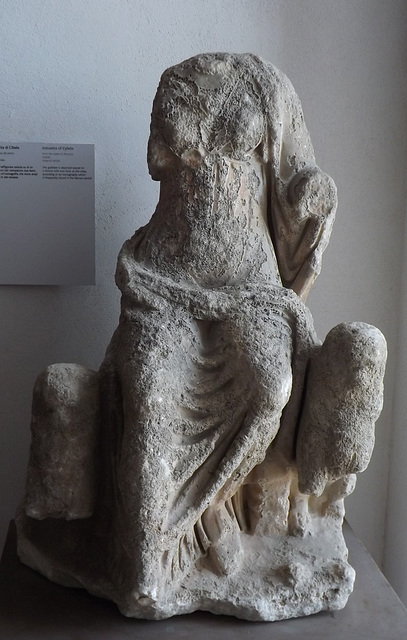 Statuette of Cybele in the Museo Campi Flegrei, June 2013