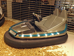 Bumper Car in the Shoe Carnival Window in Selfridges Department Store in London, April 2013