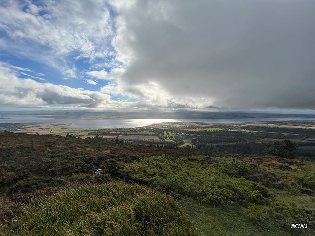 Rain clouds over the Cromarty Firth