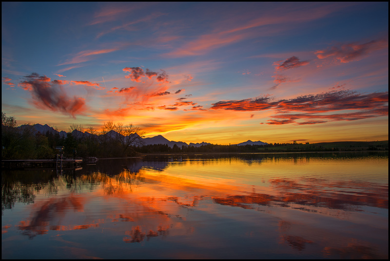 Nach Sonnenuntergang am See