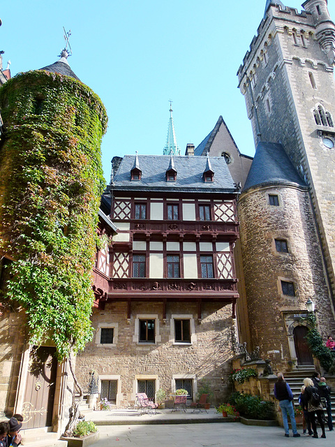 Im Innenhof vom Schloss Wernigerode