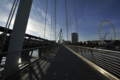 HFF from Jubilee Bridge and the London Eye