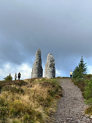 The Fyrish Monument from the path up to it