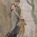 Detail of the Fresco with Punished Eros from the House of Punished Love in Pompeii at ISAW, May 2022