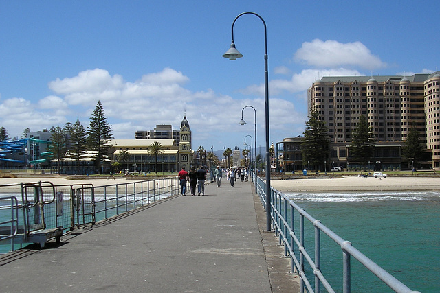 On Glenelg Pier