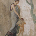 Detail of the Fresco with Punished Eros from the House of Punished Love in Pompeii at ISAW, May 2022