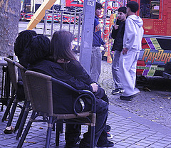 How Lovely  those  three sitting there