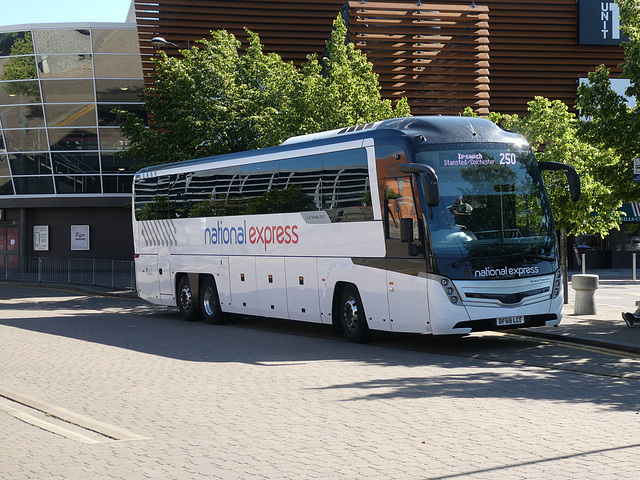 Galloway (National Express contractor) 102 (BF68 LCE) in Ipswich - 21 Jun 2019 (P1020597)