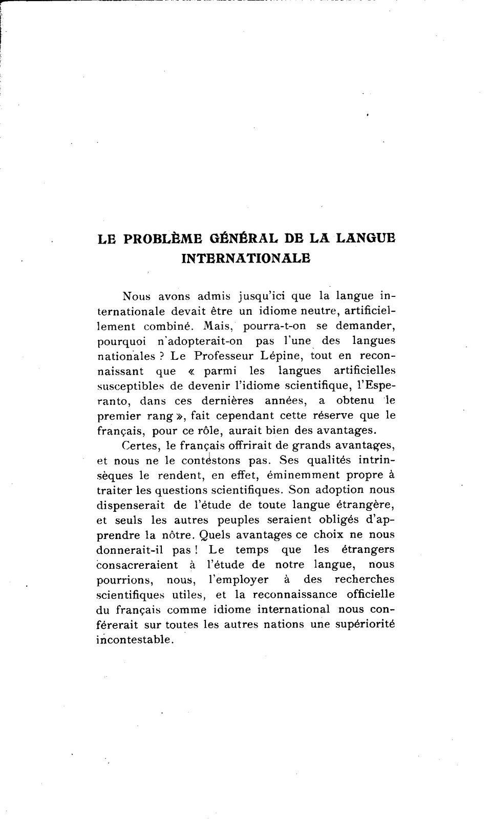 Corret - Utilité et possibilité d’une langue auxiliaire internationale en médecine