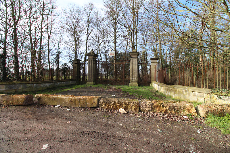 Detail of grade 1 listed gates, Nettleham Hall, Lincolnshire