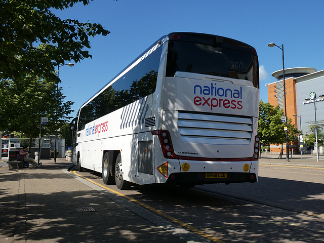 Galloway (National Express contractor) 102 (BF68 LCE) in Ipswich - 21 Jun 2019 (P1020599)