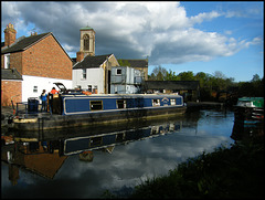 clouds on the canal