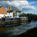 clouds on the canal