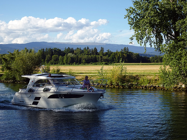 Bootsausfahrt im Dreiseenland