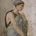 Detail of the Fresco with Punished Eros from the House of Punished Love in Pompeii at ISAW, May 2022