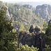 Bastei-Blick ins Elbsandsteingebirge