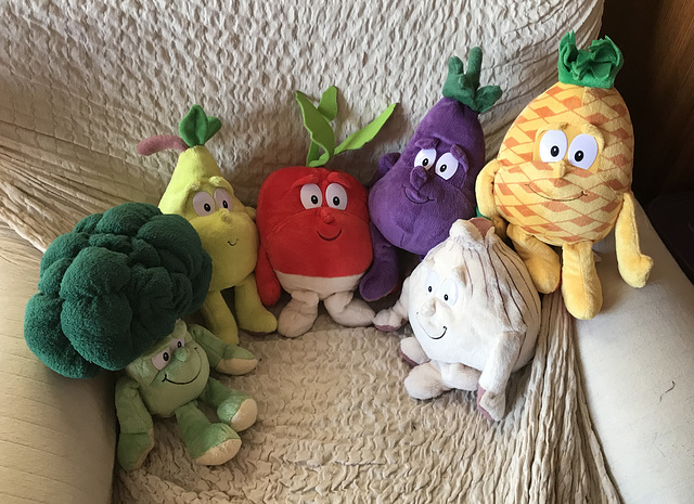 vegetable plush toys