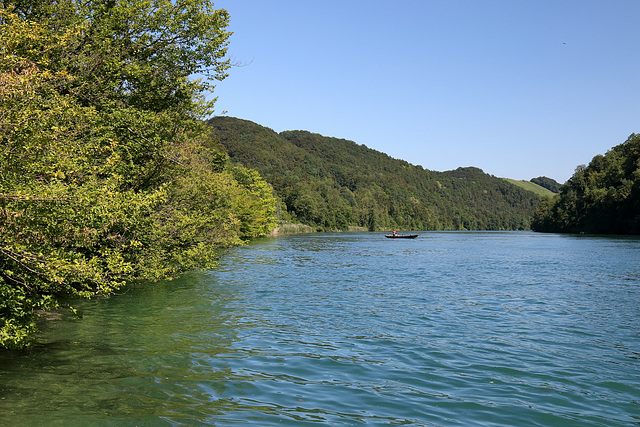 Eglisau - Ausblick von der Oberrieterstraße Richtung Tössegg