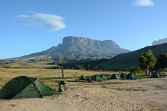 Venezuela, The Tepui of Kukenan Viewed from Intermediate Camp at the River Tek on the Way to Roraima