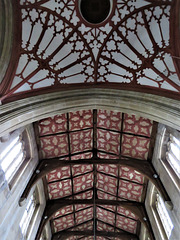 edington church wilts c17 roof and plasterwork 1663