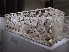 Marble Sarcophagus with the Contest between the Muses and Sirens in the Metropolitan Museum of Art, December 2010