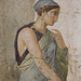 Detail of the Fresco with Punished Eros from the House of Punished Love in Pompeii at ISAW, May 2022