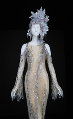 Detail of the Ensemble by Bob Mackie in the Metropolitan Museum of Art, August 2019