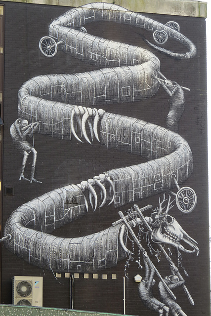 cardiff street art by phlegm