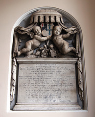 Monument to Sir Willoughby Aston, Aston Church, Cheshire
