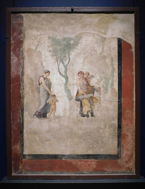 Fresco with Punished Eros from the House of Punished Love in Pompeii at ISAW, May 2022