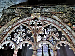 east portlemouth church, devon, c16 rood screen