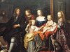 Detail of Everhard Jabach and Family by LeBrun in the Metropolitan Museum of Art, January 2023