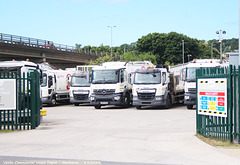 Commercial waste depot - close up Newhaven 8 6 2024