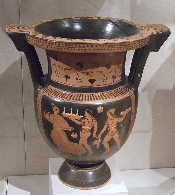 South Italian Column Krater Attributed to the Painter of the Bari Orestes in the Metropolitan Museum of Art, January 2012