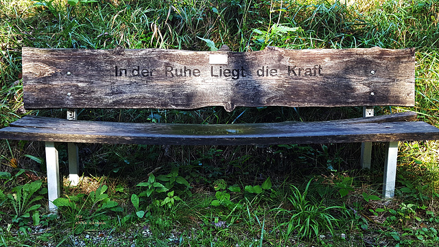 In der Ruhe liegt die Kraft