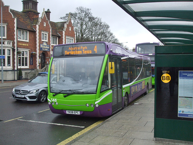 DSCF0656 Ipswich Buses 146 (YK08 EPC) - 2 Feb 2018