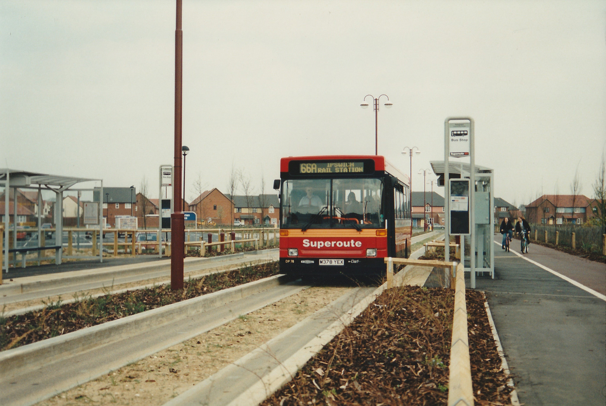 Eastern Counties M378 YEX in Kesgrave - 11 Apr 1995