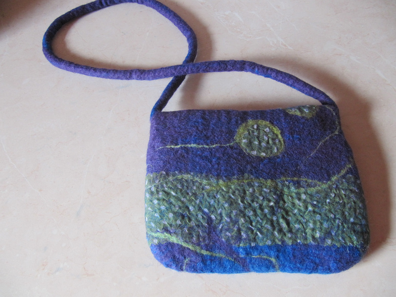 felted girl's handbag