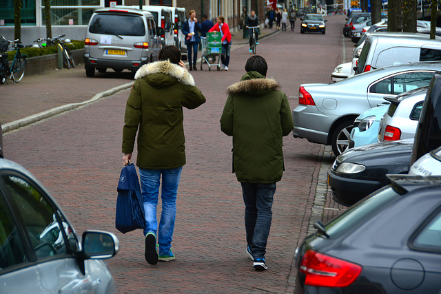 Winter coats in Spring