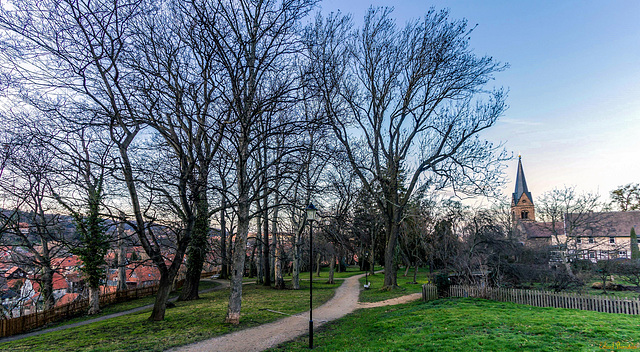 HFF on a winter evening in Ilsenburg