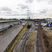 Blick über die Hafenbahn (Gelsenkirchen-Schalke) / 11.03.2018